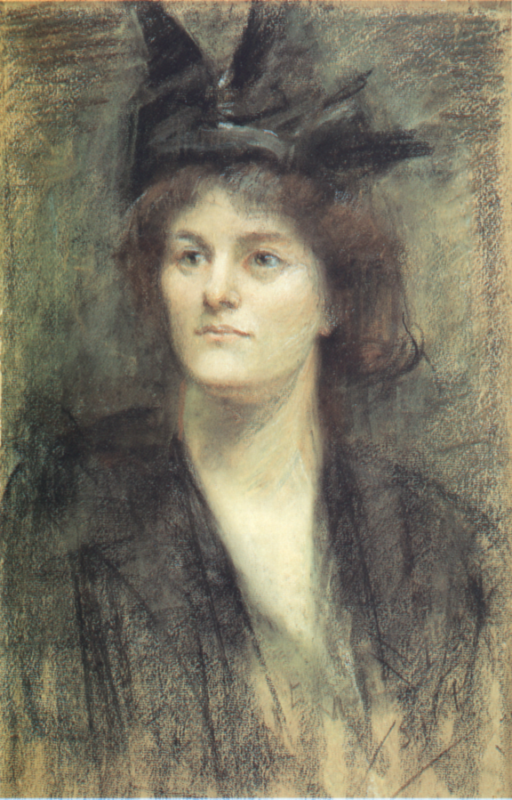Портрет Мод Гонн работы Сары Пёрсер (1898)